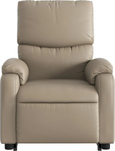 vidaXL Rozkładany fotel pionizujący z masażem, elektryczny, cappuccino 8