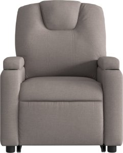 vidaXL Podnoszony fotel masujący, elektryczny, rozkładany, kolor taupe 9