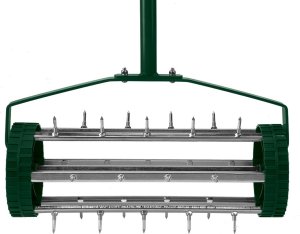 Verto Aerator ręczny, wertykulator walcowy do trawy 27  kolcy, średnica 15cm 2