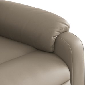 vidaXL Rozkładany fotel pionizujący z masażem, elektryczny, cappuccino 12