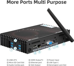 Komputer MELE Bezwentylatorowy mini komputer PC Stick PCG 35 GLK 8/128 Windows 10 Pro 15