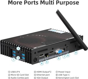 Komputer MELE Bezwentylatorowy mini komputer PC Stick PCG 35 GLK 8/128 Windows 10 Pro 2