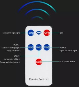 Tech-Led Latarnia lampa solarna 527 cob 1000W czujnik ruchu, pilot i mocowanie Latarnia lampa solarna 527 cob 1000W czujnik ruchu, pilot i mocowanie 7