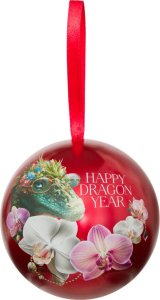 Basilur Basilur HAPPY DRAGON YEAR RED herbata czarna CEJLOŃSKA liściasta - bombka 20 g 1