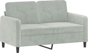 vidaXL 3-cz. komplet wypoczynkowy, jasnoszary, obity aksamitem 3