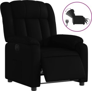 vidaXL Elektryczny fotel rozkładany, czarny, obity sztuczną skórą 2