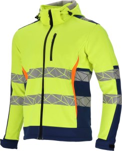 Kurtka męska Lahti Pro Kurtka softshell ostrzegawcza żółto-nieb., "xl", ce, lahti 1