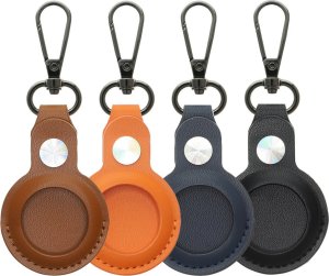 4smarts 4smarts Kunstleder Prem Case Set AirTag 4 Stk (farbl gemischt) 1
