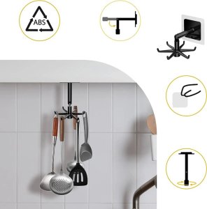 ATL AG880A Wieszak kuchenny obrotowy czarny 5