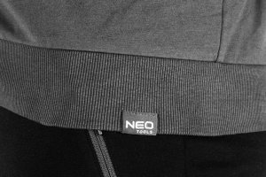 Neo Bluza rozpinana z kapturem COMFORT, szara, rozmiar XL 4