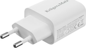 Ładowarka Kruger&Matz Ładowarka sieciowa Kruger&amp;Matz GaN dual USB z funkcją Power Delivery i Quick Charge 3