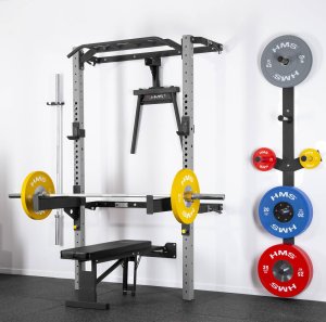 HMS Wielofunkcyjna klatka treningowa składana HMS KLT22 szara 2