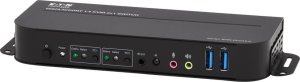 Przełącznik Eaton Eaton Tripp Lite series DisplayPort USB KVM Switch 2-Port 4K 60Hz HDR DP 1.4 USB Cables - KVM-/Audio-/USB-Switch - 2 x KVM/Audio/USB - 1 lokaler Benutzer - Desktop 3