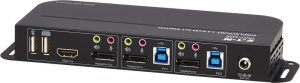 Przełącznik Eaton Eaton Tripp Lite series DisplayPort USB KVM Switch 2-Port 4K 60Hz HDR DP 1.4 USB Cables - KVM-/Audio-/USB-Switch - 2 x KVM/Audio/USB - 1 lokaler Benutzer - Desktop 6
