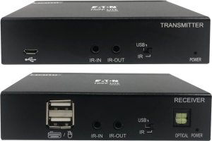 Eaton Tripp Lite Series USB C to HDMI over Cat6 Extender Kit with KVM Support, 4K 60Hz, 4:4:4, Transmitter/Receiver, USB, PoC, HDCP 2.2, up to 230 ft., TAA - Rozszerzenie dla wideo/audio - HDMI, USB-C - przez CAT 6 - do 70 m - zgodny z TAA - dla P/ 3