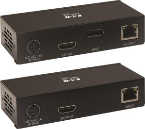 Eaton Tripp Lite Series DisplayPort to HDMI over Cat6 Extender Kit with KVM Support, 4K 60Hz, 4:4:4, USB, PoC, HDCP 2.2, up to 230 ft., TAA - Rozszerzenie dla wideo/audio - HDMI, DisplayPort - przez CAT 6 - do 70 m - zgodny z TAA - fur P/N: B127A-01 2