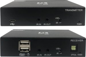 Eaton Tripp Lite Series DisplayPort to HDMI over Cat6 Extender Kit with KVM Support, 4K 60Hz, 4:4:4, USB, PoC, HDCP 2.2, up to 230 ft., TAA - Rozszerzenie dla wideo/audio - HDMI, DisplayPort - przez CAT 6 - do 70 m - zgodny z TAA - fur P/N: B127A-01 3