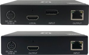 Eaton Tripp Lite Series DisplayPort to HDMI over Cat6 Extender Kit with KVM Support, 4K 60Hz, 4:4:4, USB, PoC, HDCP 2.2, up to 230 ft., TAA - Rozszerzenie dla wideo/audio - HDMI, DisplayPort - przez CAT 6 - do 70 m - zgodny z TAA - fur P/N: B127A-01 4