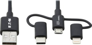 Kabel USB Eaton USB-A - micro-B 1.8 m Czarny (M101-006-LMC-BK) 1