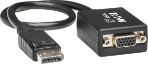 Adapter AV Eaton Eaton Tripp Lite Series DisplayPort to VGA Adapter Converter Active DP to VGA 1080p M/F 1ft 1' - Videokonverter - DisplayPort - VGA - Schwarz 1