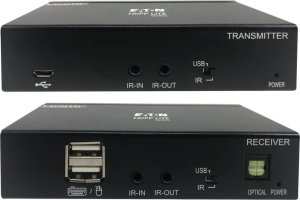 Eaton Eaton Tripp Lite Series DisplayPort over Cat6 KVM Extender Kit, Transmitter and Receiver, USB, 4K 30Hz, DP1.2a, PoC, HDCP 2.2, 230 ft., TAA - Erweiterung fur Video/Audio - 10Mb LAN, HDMI, DisplayPort - uber CAT 6 - bis zu 70 m - TAA-konform 3