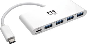 HUB USB Eaton Eaton Tripp Lite series 4-Port USB 3.1 USB-C to USB-A Hub w/ USB-C Charging Port 5 Gbps - Hub - 4 x SuperSpeed USB 3.0 - Desktop 1