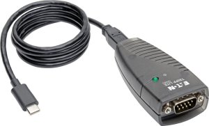 Adapter USB Eaton Eaton Tripp Lite Series USB-C to Serial Adapter (DB9) - Keyspan, High-Speed (M/M), Detachable Cable, TAA - Serieller Adapter - USB - RS-232 x 1 - Schwarz - TAA-konform 1