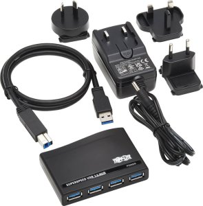 HUB USB Eaton Tripp Lite 4-Port USB-A Mini Hub - USB 3.2 Gen 1, International Plug Adapters - Hub - 4 x USB 3.2 Gen 1 - Desktop 11