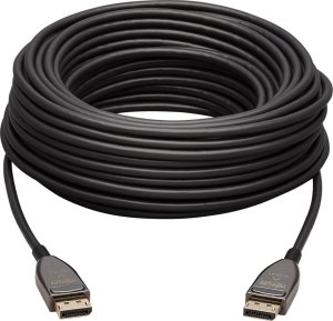 Kabel Eaton Tripp Lite DisplayPort Active Optical Cable (AOC) - UHD 8K 60 Hz, HDR, CL3 Rated, Black, 15 m (49 ft.) - Kabel DisplayPort - DisplayPort (M) do DisplayPort (M) - DisplayPort 1.4 - 15 m - Active Optical Cable (AOC), wspiera 8K UHD (7680 x 4320) 2