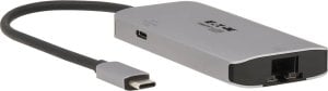 HUB USB Eaton Eaton Tripp Lite Series USB C Hub - 3-Port USB 3.2 Gen 1, 3 USB-A Ports, GbE, Thunderbolt 3, 100W PD Charging, Aluminum Housing - Dockingstation - USB-C / Thunderbolt 3 - 1GbE 1
