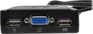 Przełącznik Eaton Tripp Lite series 2-Port USB/VGA Cable KVM Switch with Cables and USB Peripheral Sharing - KVM-/USB-Switch - 2 x KVM / USB - 1 lokalny użytkownik - Desktop 2