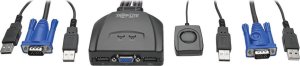 Przełącznik Eaton Tripp Lite series 2-Port USB/VGA Cable KVM Switch with Cables and USB Peripheral Sharing - KVM-/USB-Switch - 2 x KVM / USB - 1 lokalny użytkownik - Desktop 3