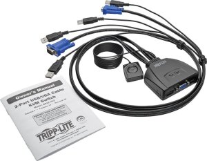 Przełącznik Eaton Tripp Lite series 2-Port USB/VGA Cable KVM Switch with Cables and USB Peripheral Sharing - KVM-/USB-Switch - 2 x KVM / USB - 1 lokalny użytkownik - Desktop 7