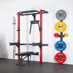 HMS Wielofunkcyjna klatka treningowa składana HMS KLT22 czerwona 13