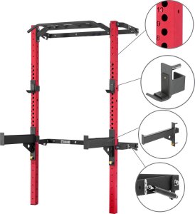 HMS Wielofunkcyjna klatka treningowa składana HMS KLT22 czerwona 5