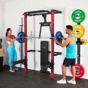 HMS Wielofunkcyjna klatka treningowa składana HMS KLT22 czerwona 8