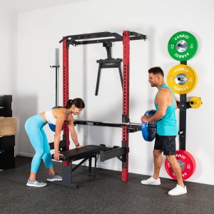 HMS Wielofunkcyjna klatka treningowa składana HMS KLT22 czerwona 10