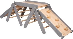 MeowBaby Meowbaby Dwie Drewniane Drabinki dla Dzieci ze Zj 2