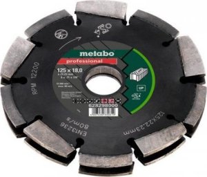 Metabo TARCZA DIAMENTOWA SEGMENTOWA DO BRUZDOWNICY DIA-FS2 125*18MM (1 SZT) 1