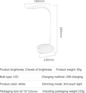Lampka biurkowa Tech-Led niebieska 5