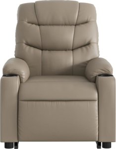 vidaXL Rozkładany fotel pionizujący z masażem, elektryczny, cappuccino 9