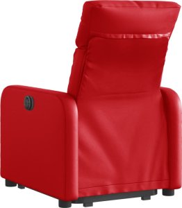 vidaXL Rozkładany fotel pionizujący, elektryczny, czerwony 4