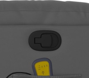 vidaXL Podnoszony fotel masujący, rozkładany, szary, ekoskóra 12