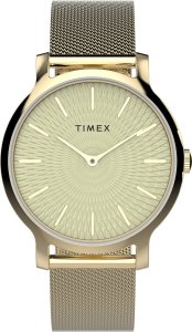 Zegarek Timex Zegarek damski Timex TW2V92800 złoty 1