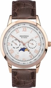 Zegarek Sekonda Zegarek męski Sekonda 30148 brązowy 1