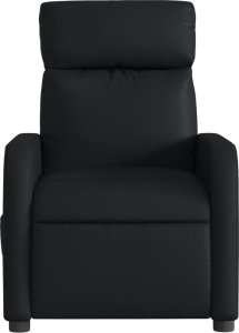 vidaXL Rozkładany fotel masujący, elektryczny, czarny, sztuczna skóra 9