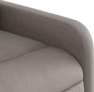 vidaXL Podnoszony fotel masujący, elektryczny, rozkładany, kolor taupe 11