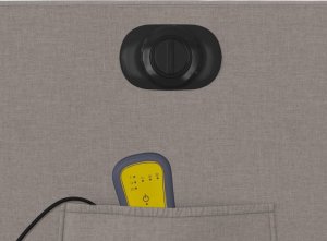 vidaXL Podnoszony fotel masujący, elektryczny, rozkładany, kolor taupe 12