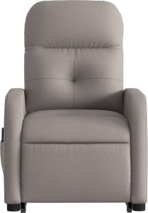 vidaXL Podnoszony fotel masujący, elektryczny, rozkładany, kolor taupe 8