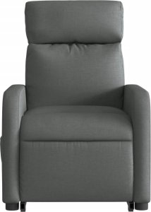 vidaXL Podnoszony fotel masujący, elektryczny, rozkładany, ciemnoszary 9